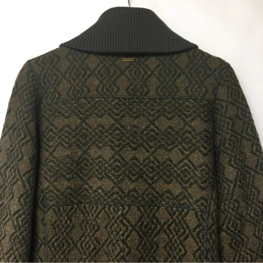 PRANA Annabel Wool Blends Jacket Green and Tan Size Small - Picture 7 of 17